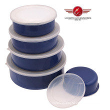 2014 Best Selling Enamel Storage Box with PP Lid